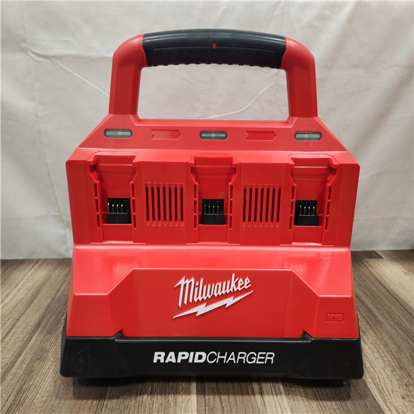 AS-IS- Milwaukee M18 Packout Six Bay Rapid Charger (Tool-Only)