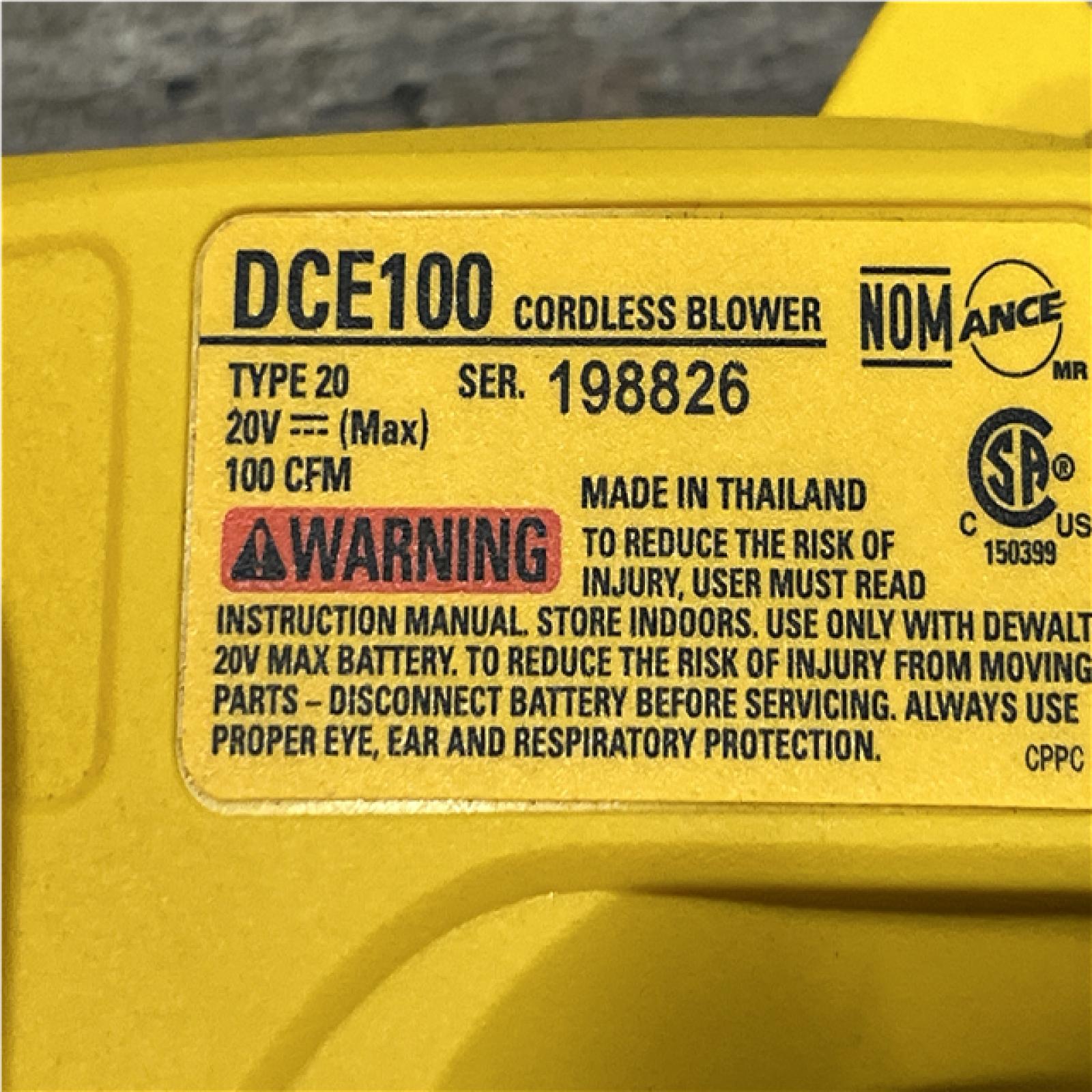 AS-IS DEWALT Cordless Compact Jobsite Blower(Tool Only)