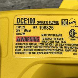 AS-IS DEWALT Cordless Compact Jobsite Blower(Tool Only)