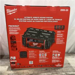 NEW - Milwaukee 18 Lithium-Ion Cordless PACKOUT Radio/Speaker with Built-In Charger