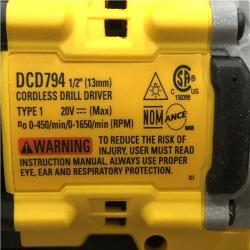 AS-IS DEWALT Atomic 20V Lithium-Ion Cordless Compact 1/2 in. Drill/Driver Kit