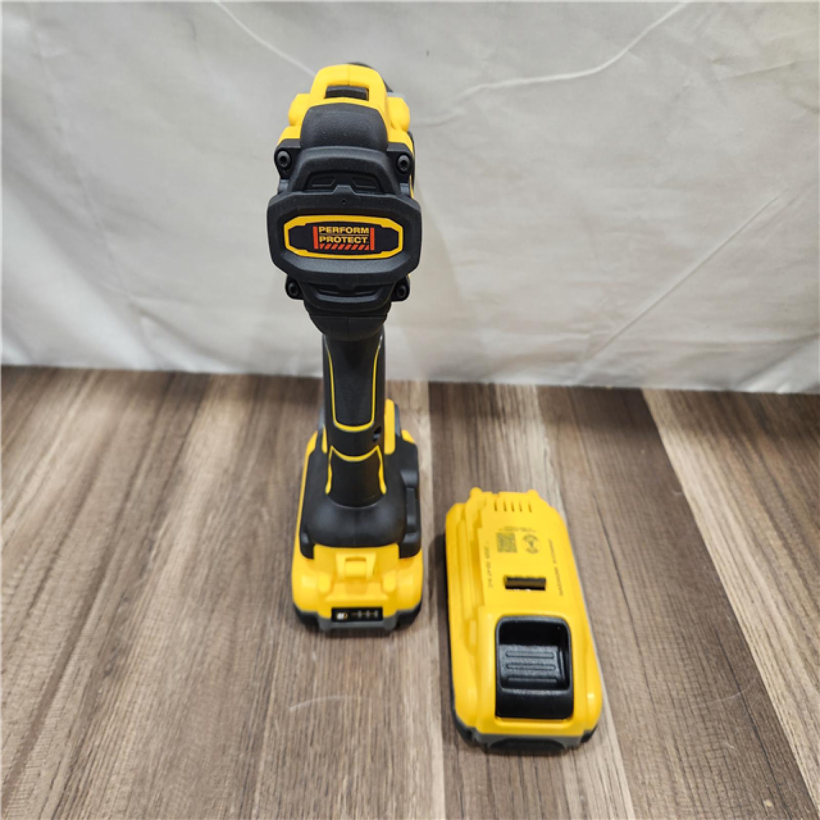 AS-IS- DeWalt 20V XR Lithium-Ion Cordless Brushless 1/2 in. Drill/Driver Kit with (2) 4.0 Ah Batteries and Charger
