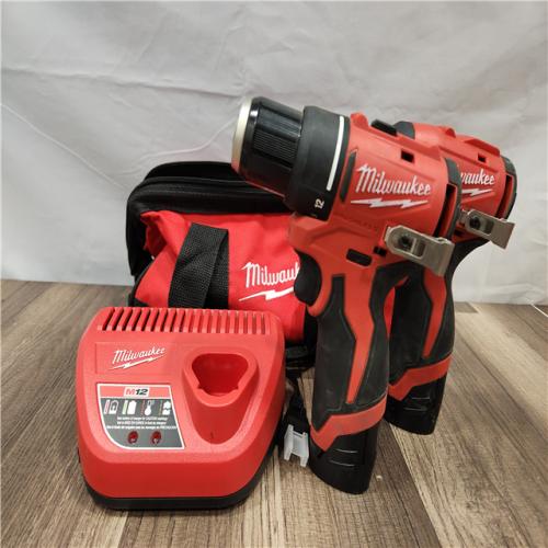 AS-IS- Milwaukee M12 Cordless Brushless 2 Tool Combo Kit