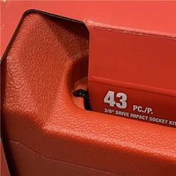 NEW - Milwaukee SHOCKWAVE 3/8 in. Drive SAE and Metric 6 Point Impact Socket Set (43-Piece)