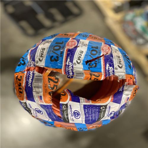 AS-IS - SOUTHWIRE 63948455 Romex Nm-B Non-Metallic Sheathed Cable with Ground  10/3  250 Ft Per Roll-2487710
