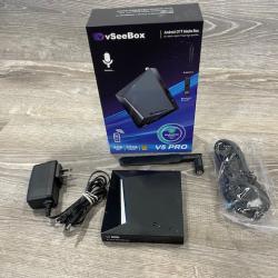 AS-IS vSeeBox V5 Pro Android 12 TV Box – 4GB RAM 32GB Storage 6K HD Voice Control Smart Streaming Device