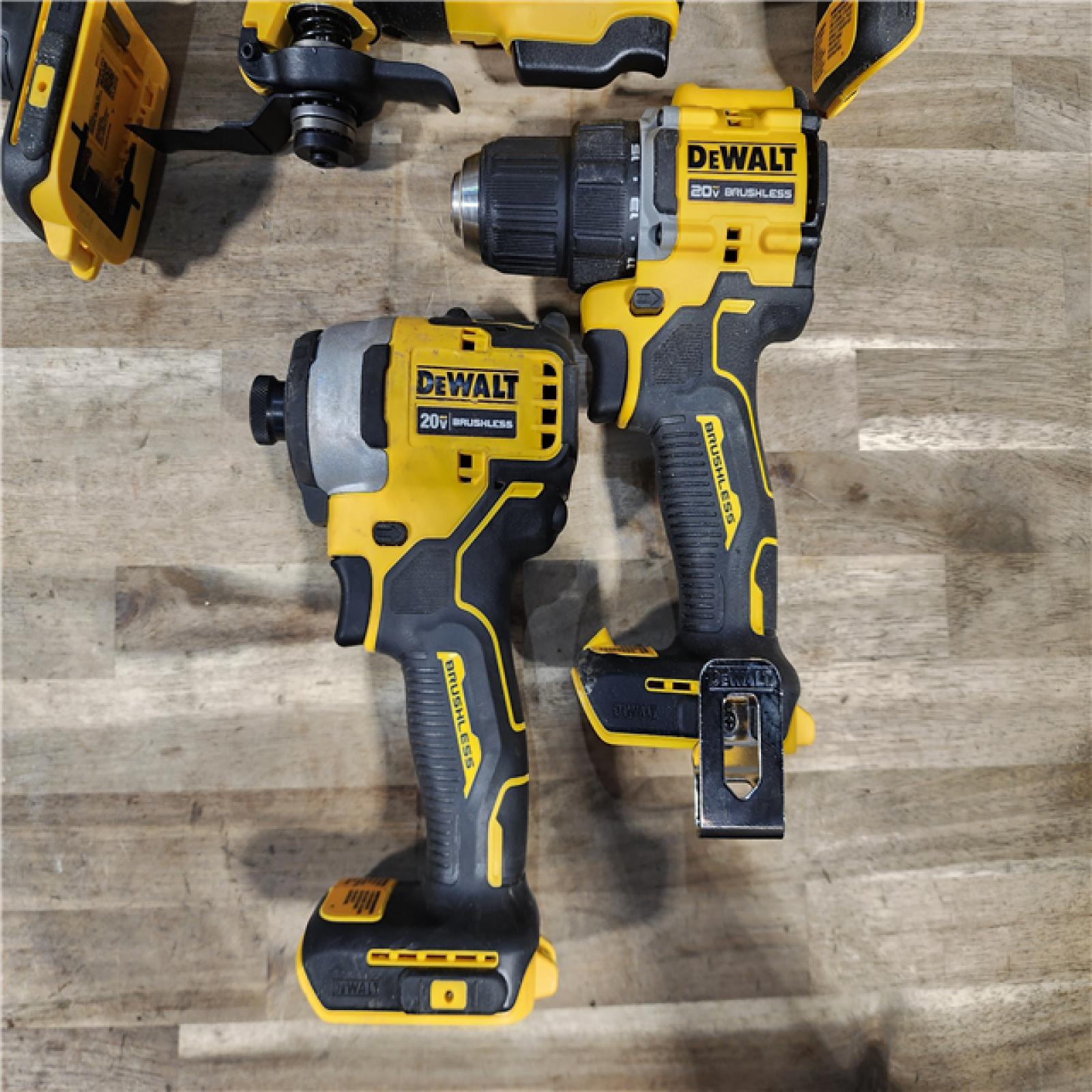 HOUSTON LOCATION - AS-IS DEWALT 20-Volt MAX Lithium-Ion Cordless 7-Tool Combo Kit with 2.0 Ah Battery, 5.0 Ah Battery and Charger