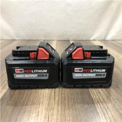 AS-IS Milwaukee 18-Volt Lithium-Ion High Output 6.0Ah Battery Pack (2-Pack)