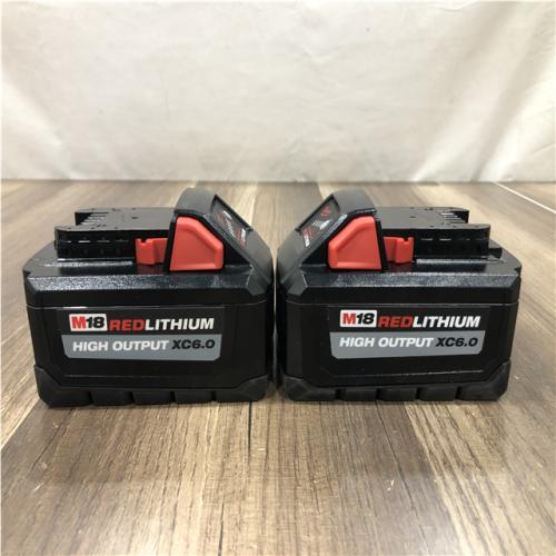 AS-IS Milwaukee 18-Volt Lithium-Ion High Output 6.0Ah Battery Pack (2-Pack)