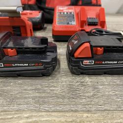 AS-IS Milwaukee 18V Lithium-Ion Brushless Cordless 1/2 in. Compact Hammer Drill/Driver Kit