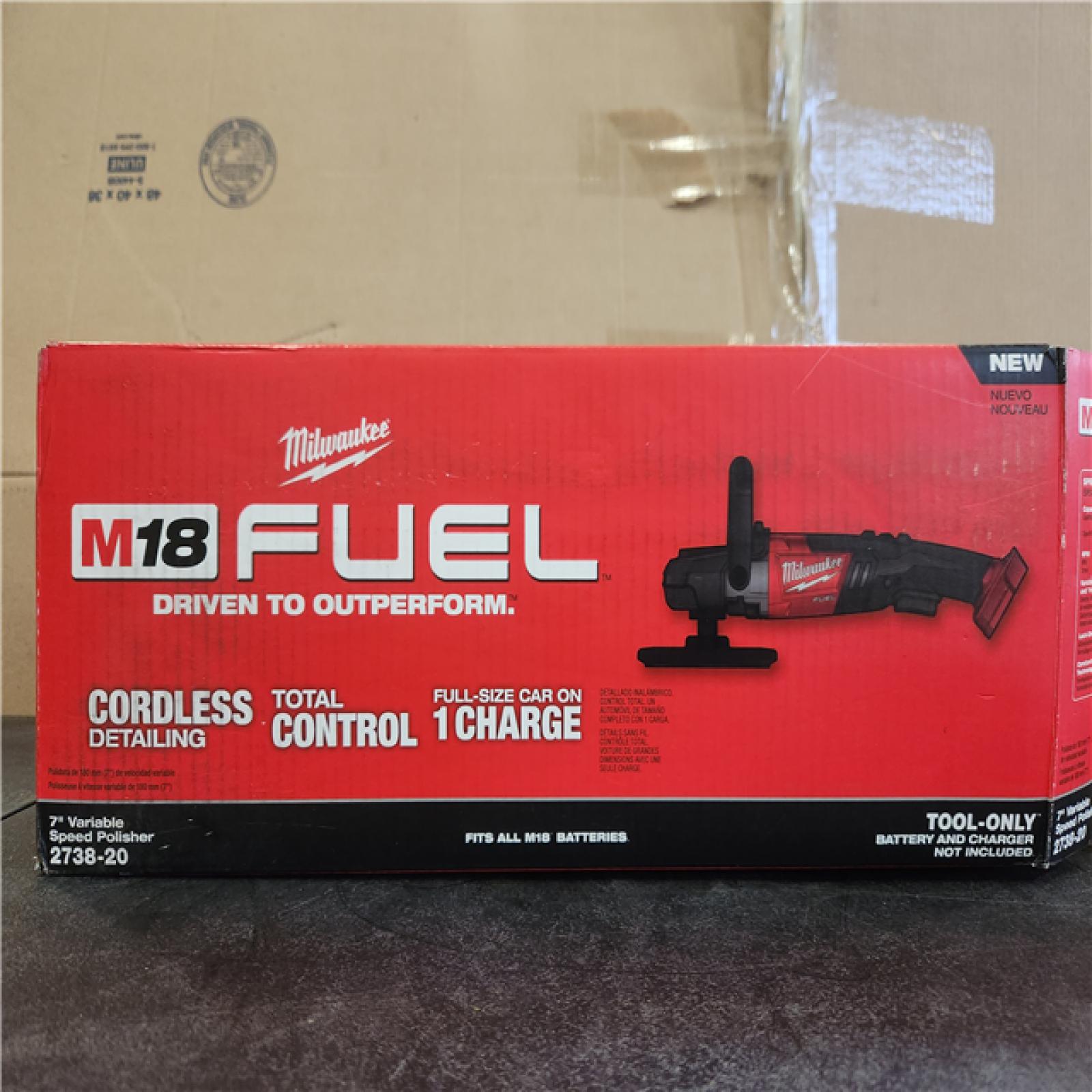 Phoenix NEW Milwaukee M18 FUEL 18V Lithium-Ion Brushless Cordless 7 in. Variable Speed Polisher (Tool-Only)