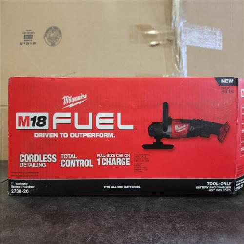 Phoenix NEW Milwaukee M18 FUEL 18V Lithium-Ion Brushless Cordless 7 in. Variable Speed Polisher (Tool-Only)