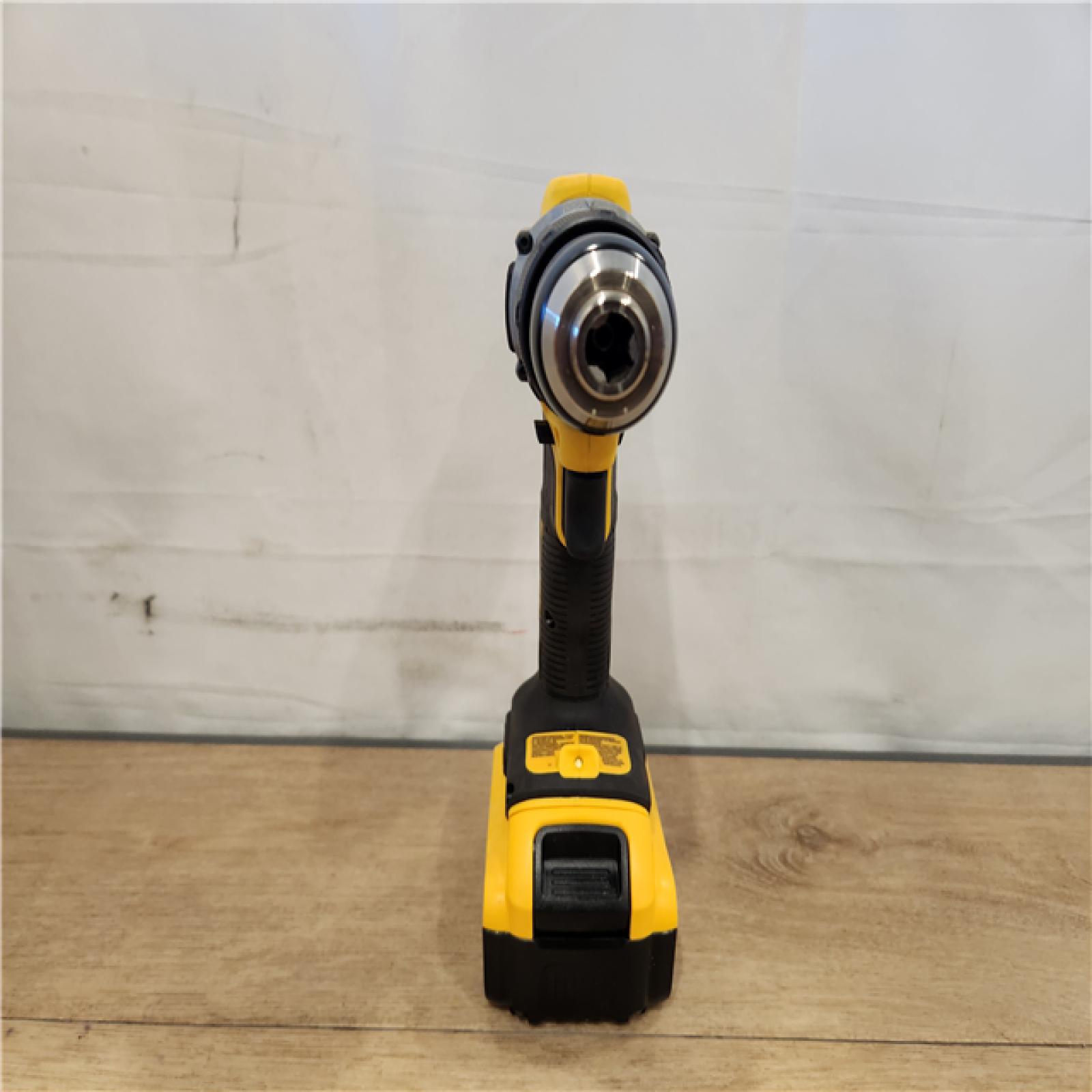 AS-IS- DEWALT ATOMIC 20V Lithium-Ion Cordless 1/2 in. Hammer Drill Kit with 5.0 Ah Battery and Charger