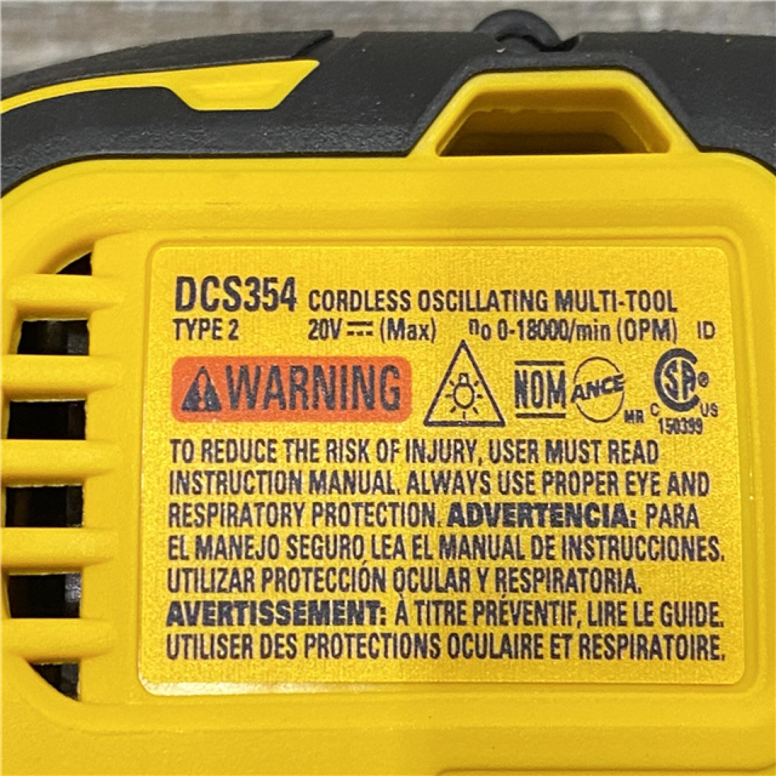 AS-IS DEWALT ATOMIC 20V MAX Cordless Brushless Oscillating Multi Tool (Tool Only)