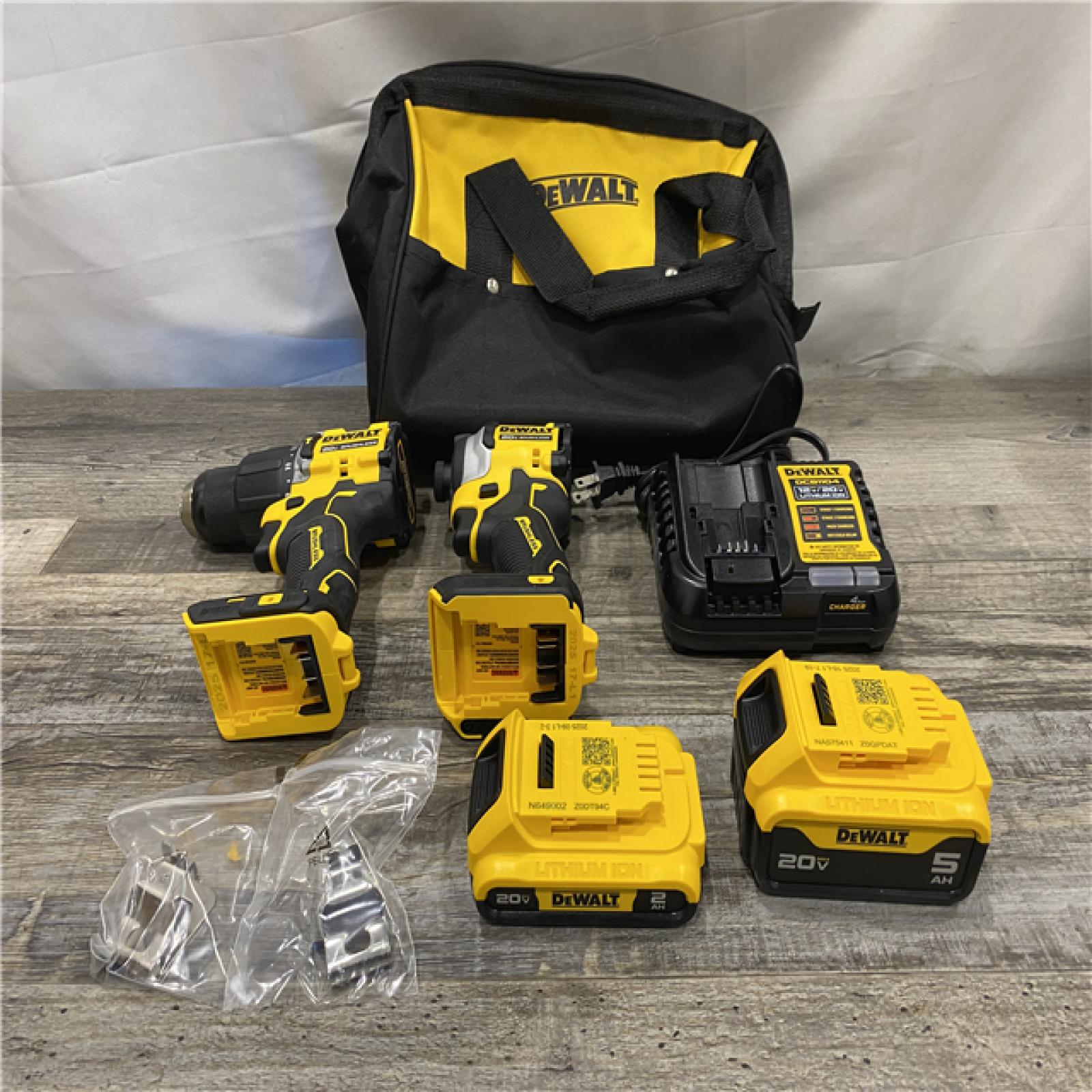 AS-IS DEWALT ATOMIC 20V MAX Lithium-Ion Cordless 2-Tool Combo Kit