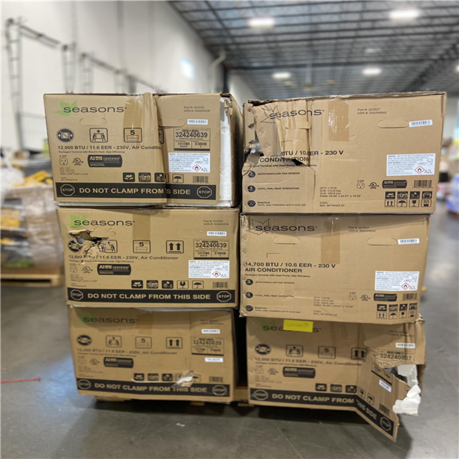 DALLAS LOCATION - AC UNITS PALLET - (6 UNITS)