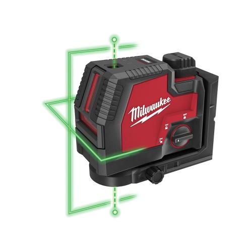 NEW- Milwaukee- Green Beam Laser Cross Line Plumb Point Rechargeable USB Kit