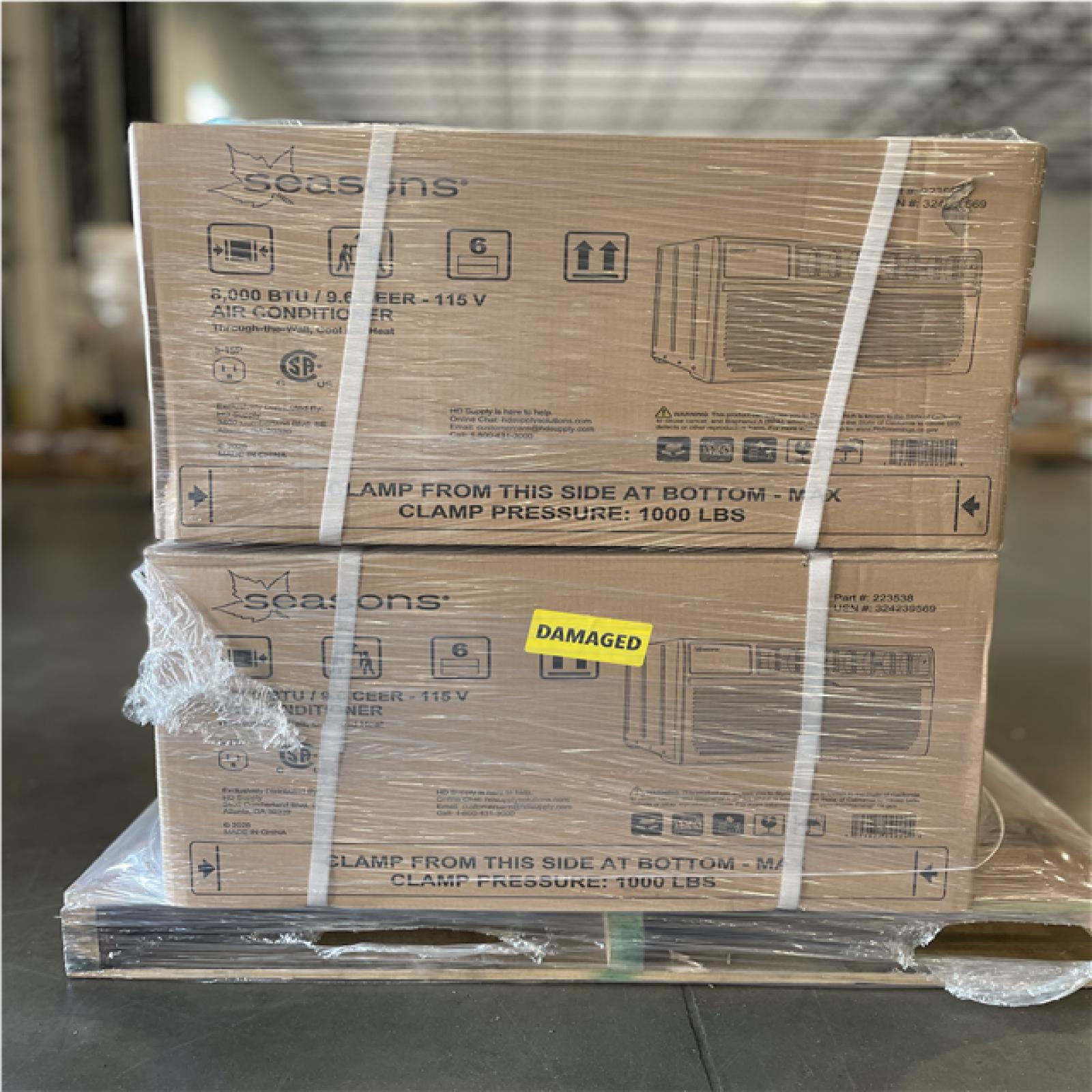 DALLAS LOCATION - AS-IS SEASONS AC UNIT PALLET (4 UNITS)