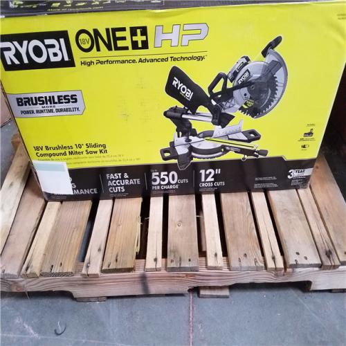 California NEW Ryobi One+ 18V Brushless 10 Sliding Compound Miter Saw Kit