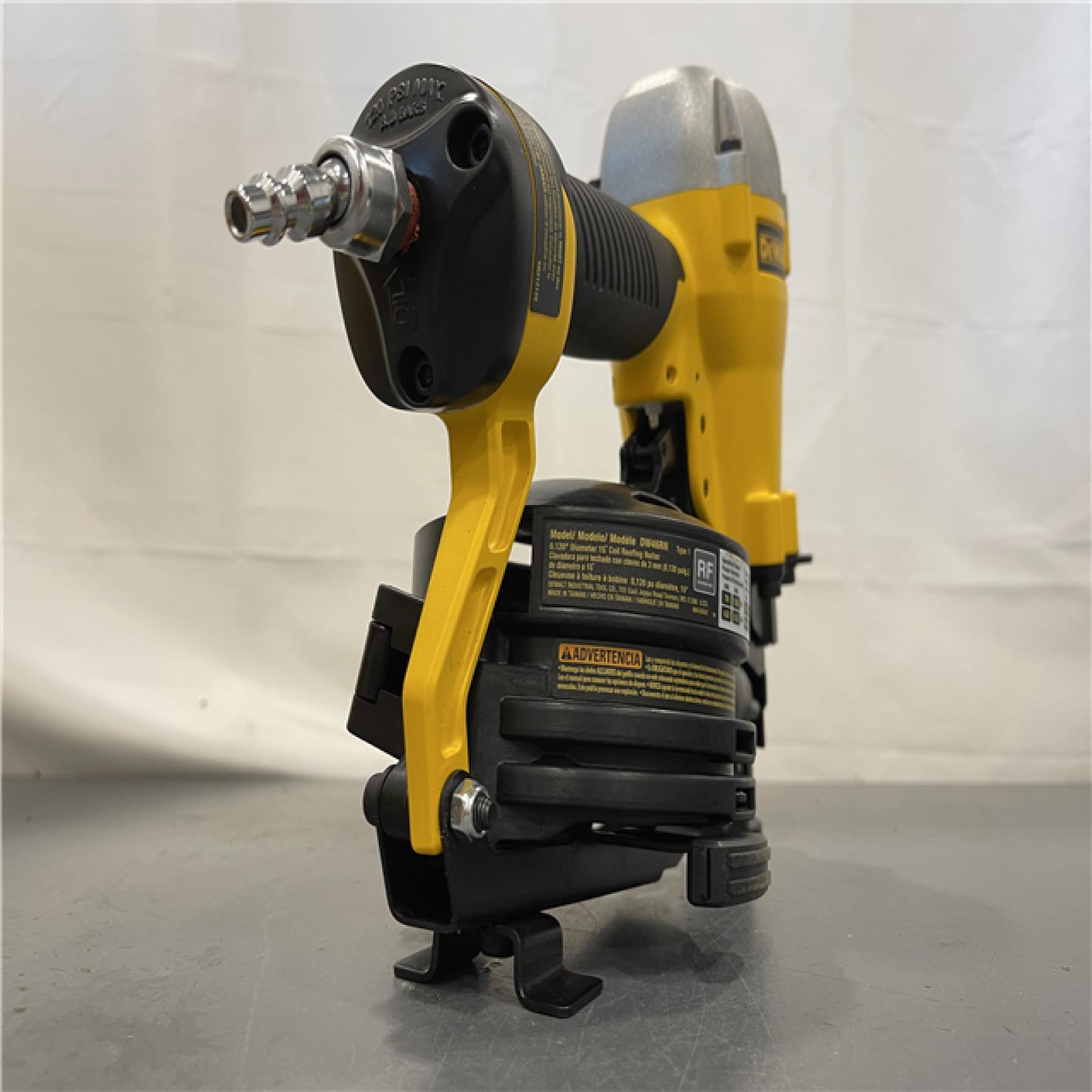 AS-IS - DeWalt 1-3/4 in. 15 Degree Pneumatic Coil Roofing Nailer
