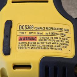 AS-IS DEWALT ATOMIC 20V MAX Cordless Compact Reciprocating Saw (Tool Only)