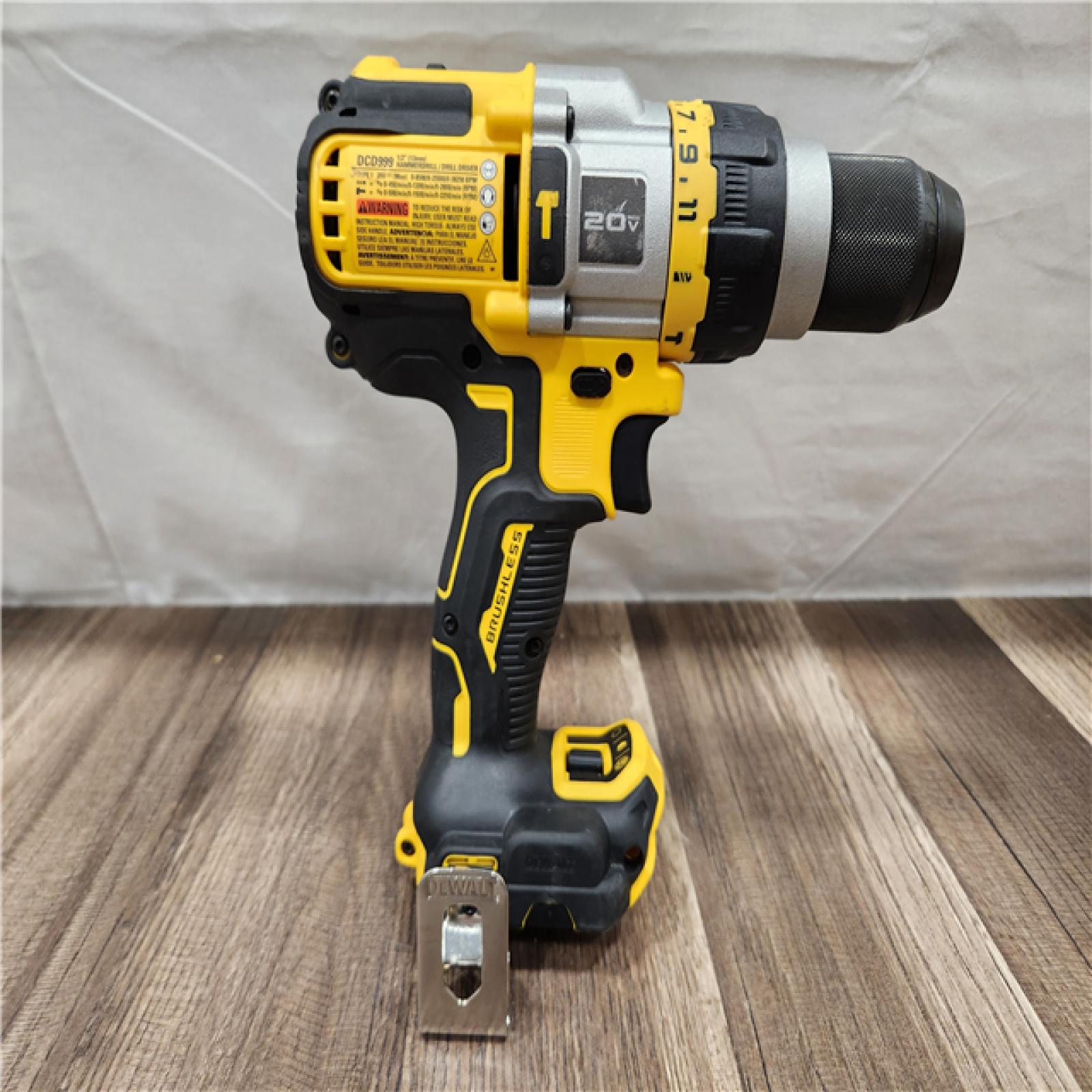 AS-IS- 20V MAX Brushless Cordless 1/2 in. Hammer Drill/Driver with FLEXVOLT ADVANTAGE (Tool Only)