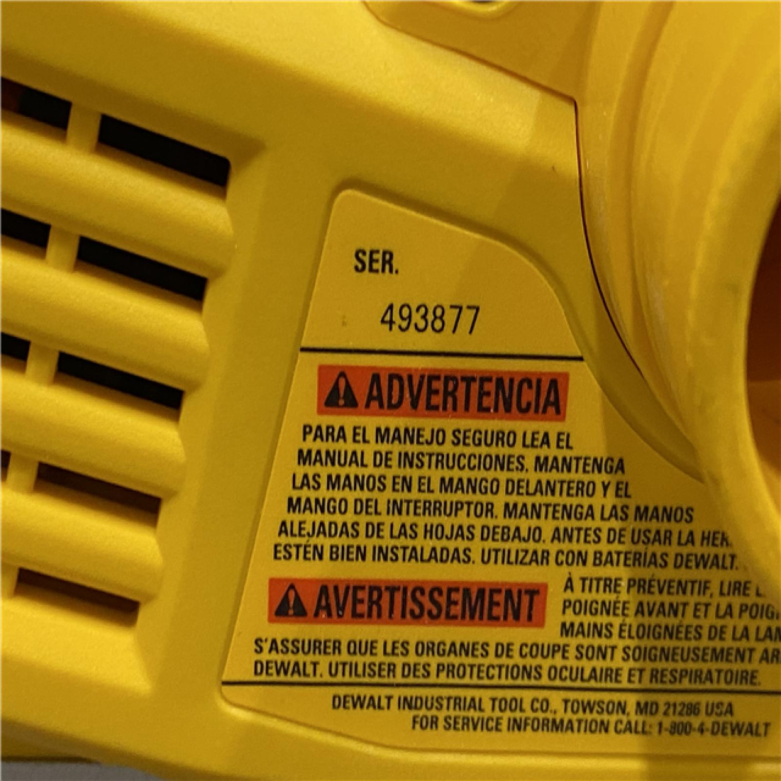 AS-IS DEWALT 20V MAX XR Cordless Brushless 3-1/4 in. Planer (Tool Only)