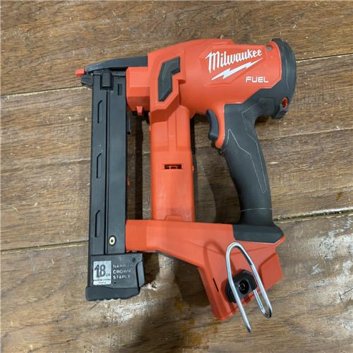 AS-IS M18 FUEL 18-Volt Lithium-Ion Brushless Cordless 18-Gauge 1/4 in. Narrow Crown Stapler (Tool-Only)