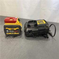 AS-IS - DEWALT FLEXVOLT 20V/60V MAX Lithium-Ion 6.0Ah Battery Pack with 6 Amp Output Charger