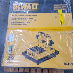 CALIFORNIA AS-IS DEWALT 10 (254mm) HEAVY DUTY WET TILE SAW