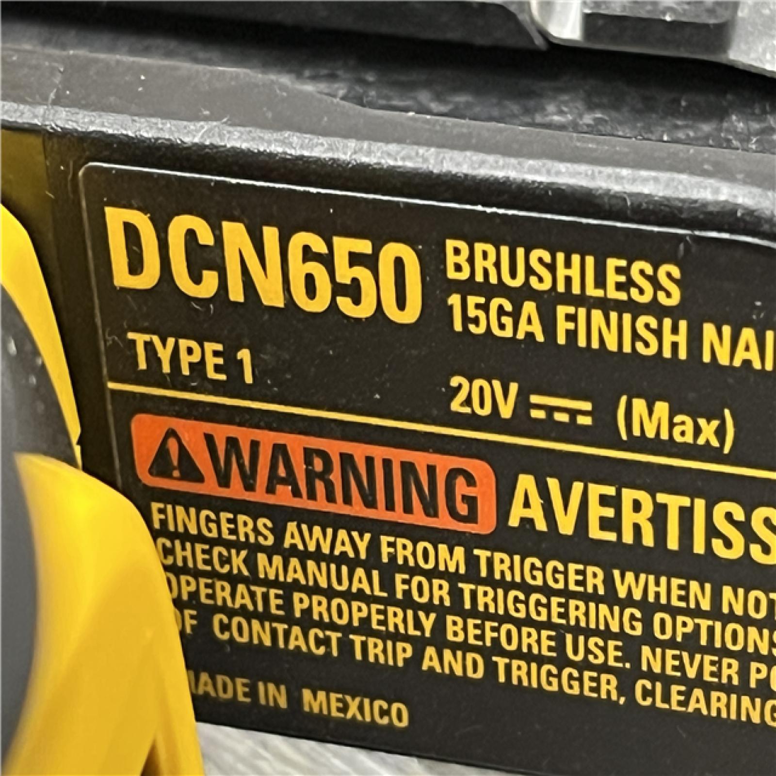 AS-IS DEWALT Cordless 20V MAX XR Angled Finish Nailer (Tool Only)