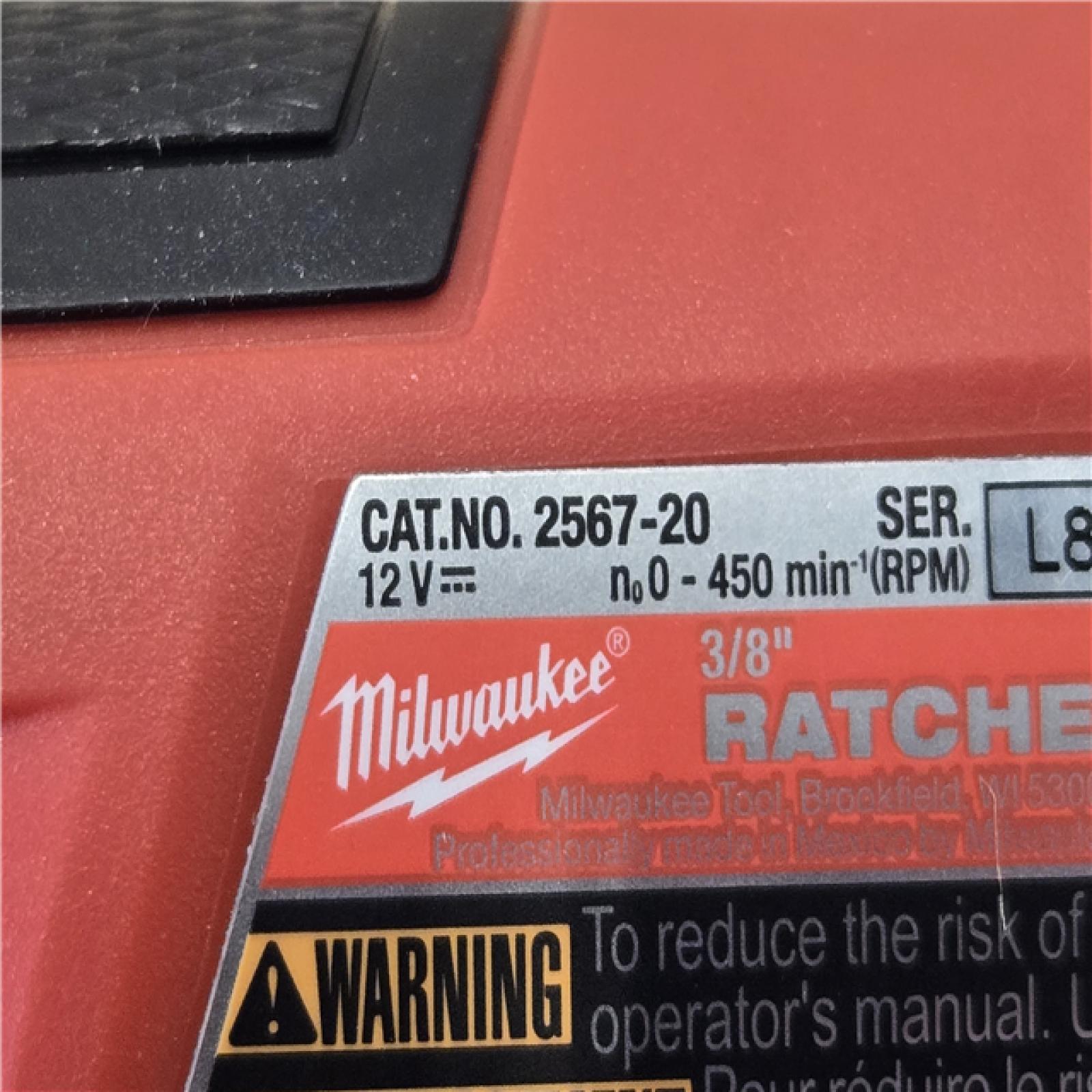 AS-IS Milwaukee FUEL 12V Cordless High Speed 3/8 in. Ratchet (Tool-Only)