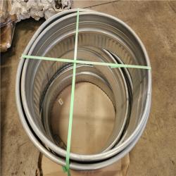 Phoenix Location Behlen Country 36 in. x 12 in. Round Galvanized Steel Wood Fire Ring Pallet
