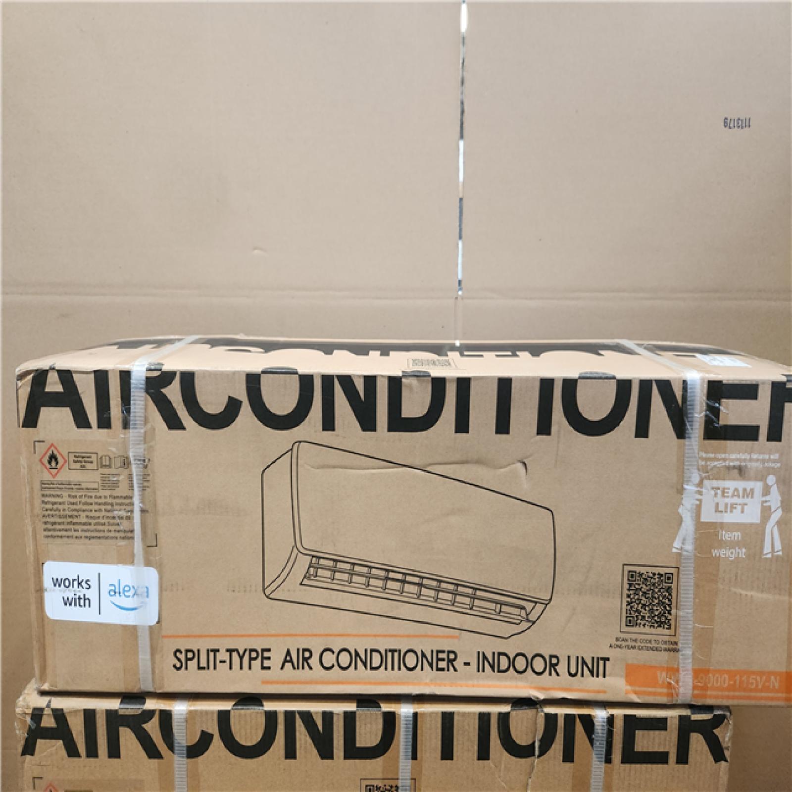 Phoenix NEW TMWINGS 9000BTU Mini Split Air Conditioner and Heater 115-Volt Wall-Mounted AC Unit Wifi Enabled Works w/Alexa Cools 750 sq. ft.