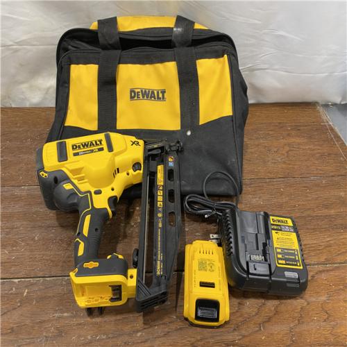 AS-IS DeWalt DCN660D1 20V 16 Gauge Cordless Angled Finish Nailer Kit W/ 2Ah Battery