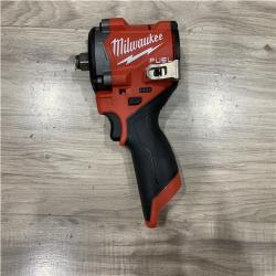 AS-IS Milwaukee FUEL 12V Lithium-Ion Brushless Cordless Stubby 1/2 in. Impact Wrench (Tool-Only)