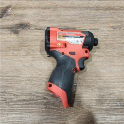 AS-IS Milwaukee M12 FUEL 12 V 1/4 in. Cordless Brushless Impact Driver Tool Only