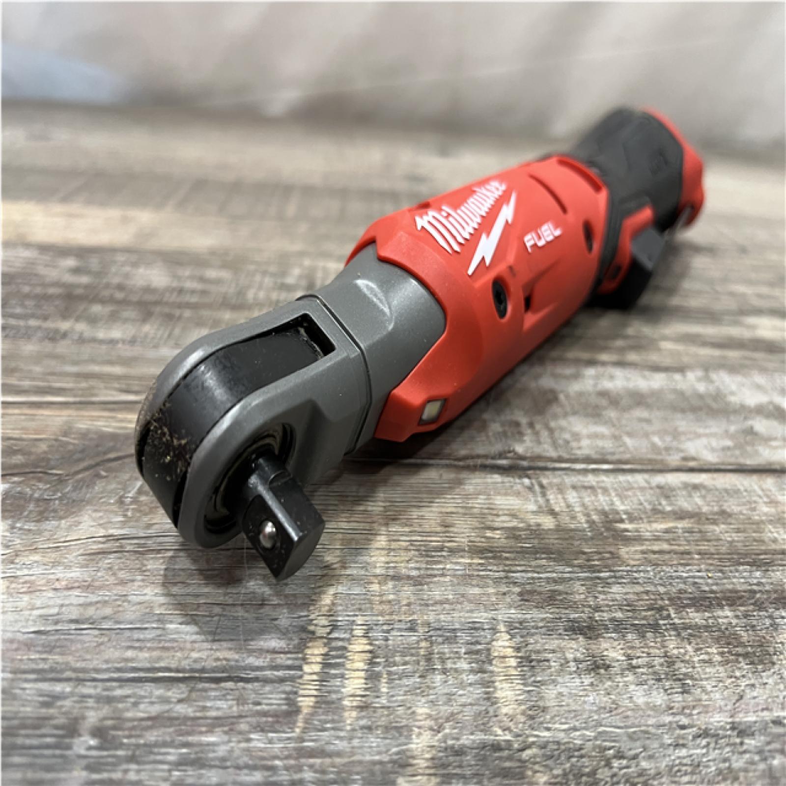 AS-IS Milwaukee FUEL 12V Lithium-Ion Compact 3/8 in. Cordless Ratchet (Tool-Only)