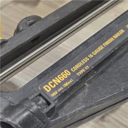 AS-IS DeWalt 20V 16 Gauge Cordless Angled Finish Nailer Kit