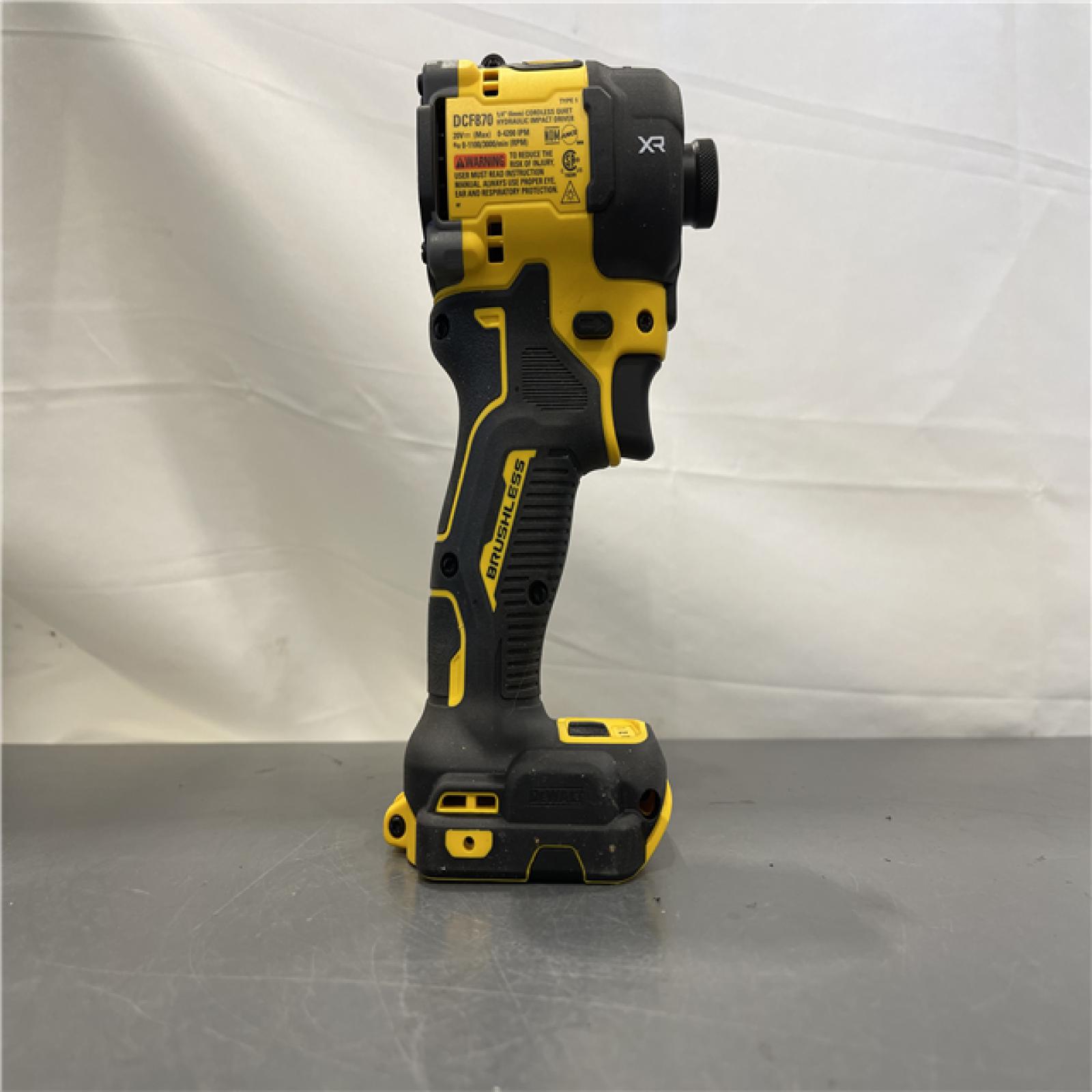 AS-IS - DEWALT 20V MAX* XR Brushless Cordless 1/4 Quiet Hydraulic Impact Driver (Tool Only)