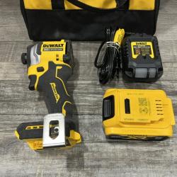 AS-IS DEWALT ATOMIC 20V MAX Lithium-Ion Cordless 1/4 in. Brushless Impact Driver Kit