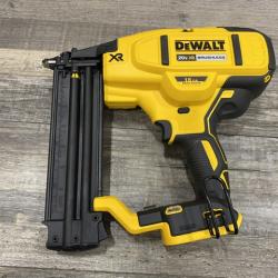 AS-IS DEWALT 20V MAX XR Lithium-Ion Electric Cordless 18-Gauge Brad Nailer (Tool Only)