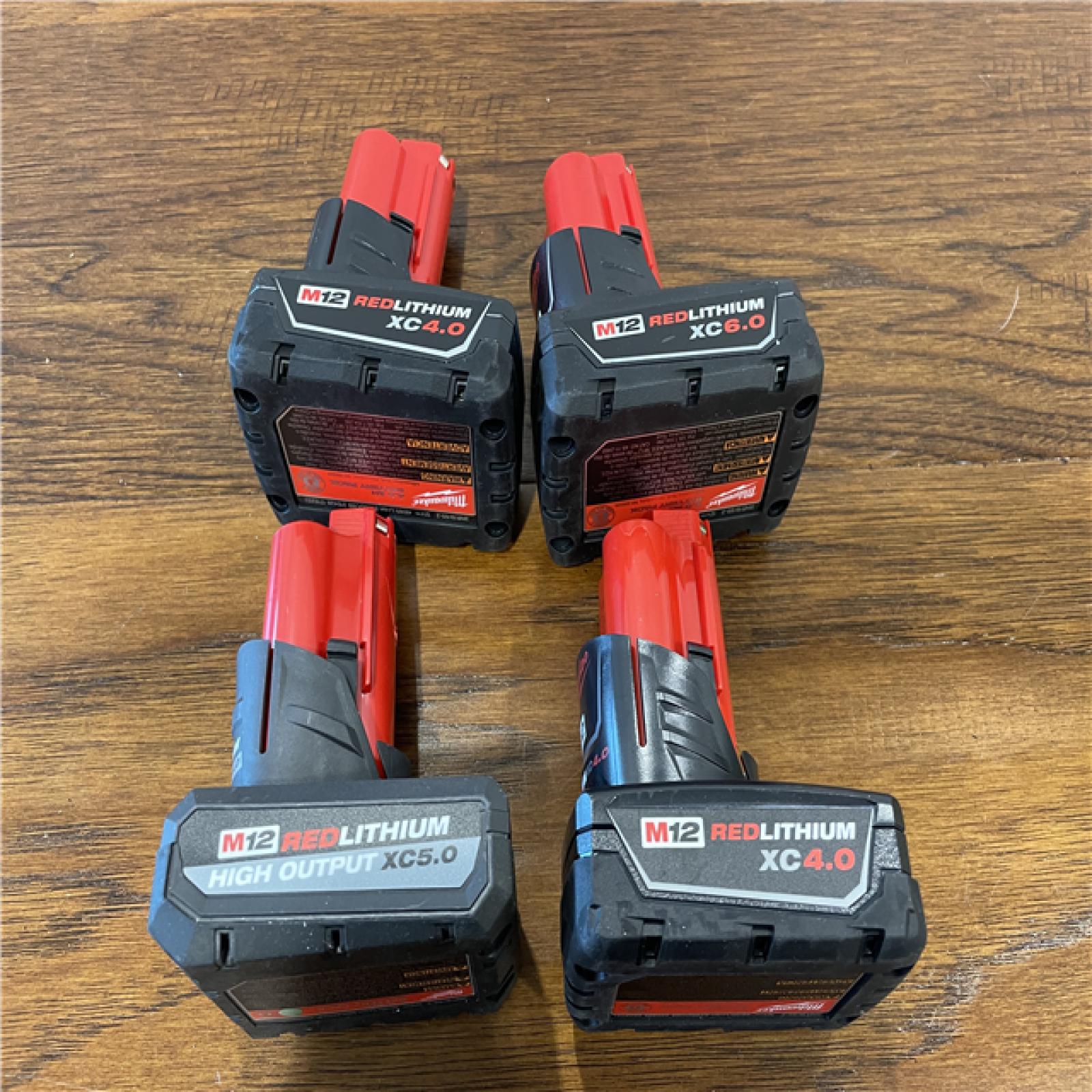 AS-IS Milwaukee 12V Lithium-Ion CP High Output Battery Pack ( Lot of 4 )