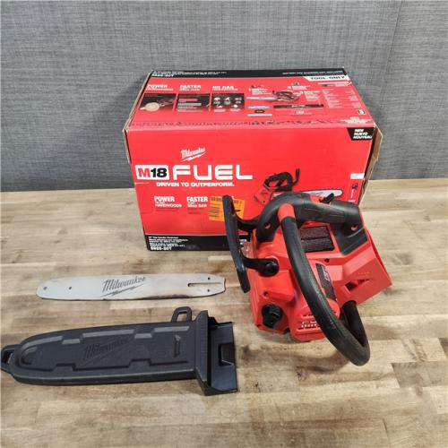 HOUSTON LOCATION - AS-IS Milwaukee Tool 2826-20T M18 FUEL 14  Top Handle 18-Volt Lithium-Ion Brushless Electric Cordless Chainsaw (Tool-Only)