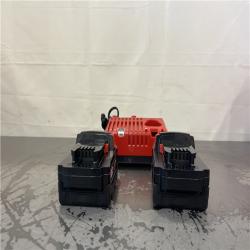 AS-IS- Milwaukee M18 18-Volt Lithium-Ion XC Starter Kit with Two 5.0Ah Batteries and Charger