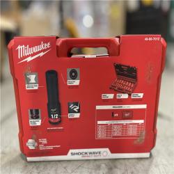 NEW!-Milwaukee SHOCKWAVE 1/2 in. Drive SAE 6 Point Impact Socket Set (19-Piece)
