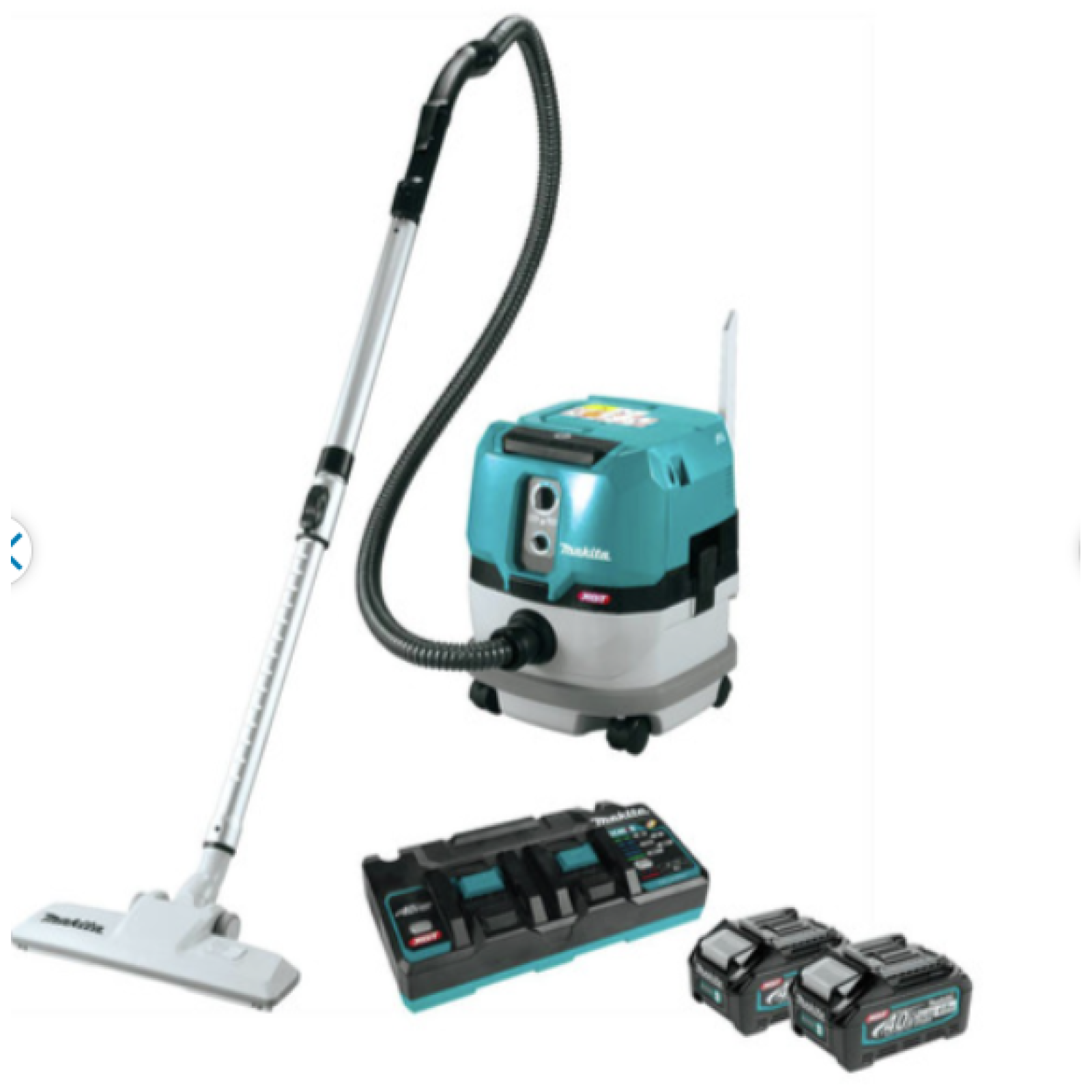 DALLAS LOCATION - MAKITA 40V max XGT Brushless Cordless 2.1 Gallon Wet/Dry Dust Extractor/Vacuum Kit (4.0Ah)