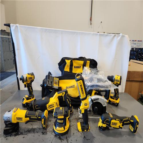 AS-IS- 20V Lithium-Ion Cordless 8-Tool Combo Kit with (2) 5.0 Ah Batteries and Charger