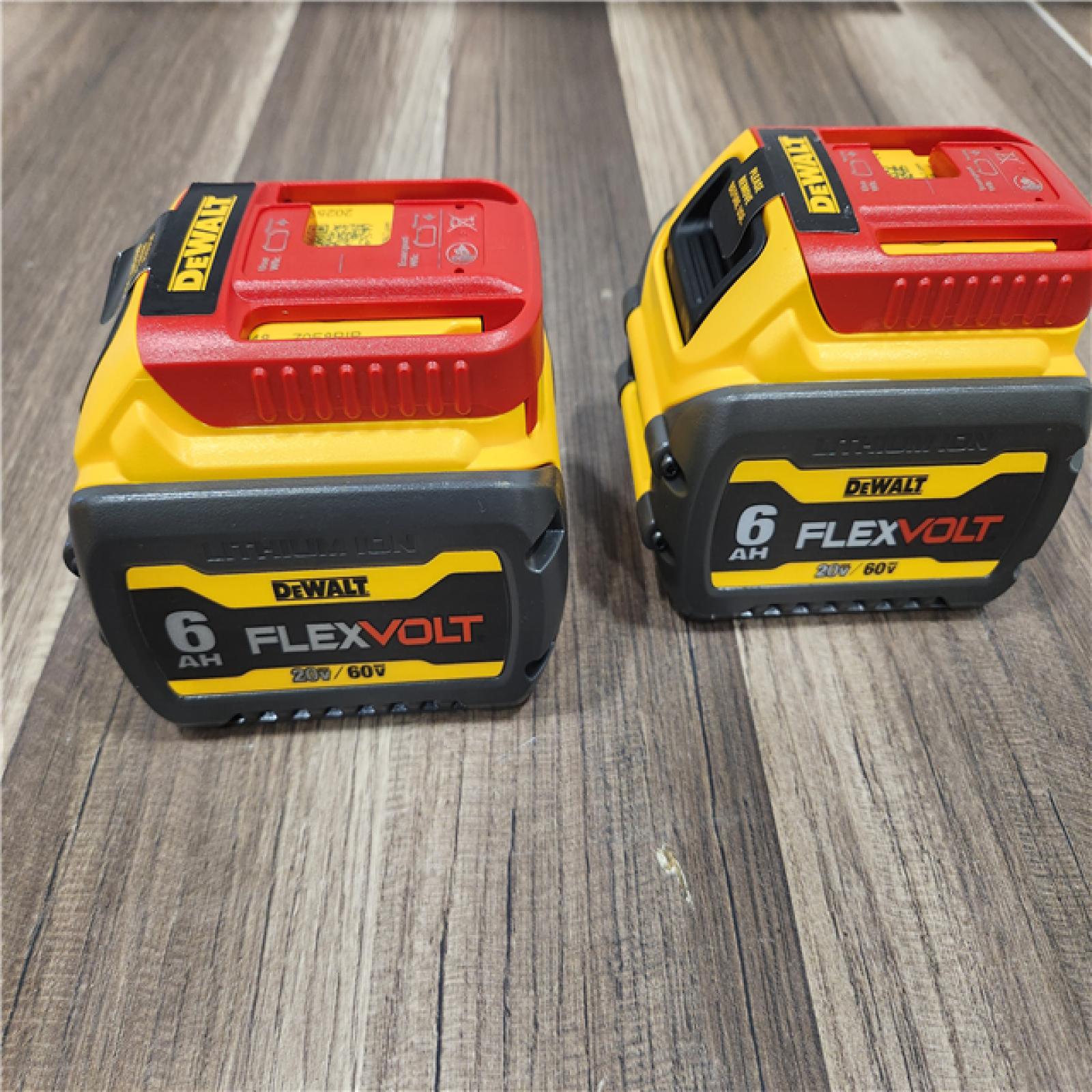 AS-IS DEWALT FLEXVOLT 20V/60V MAX Lithium-Ion 6.0Ah Battery Pack (2 Pack)