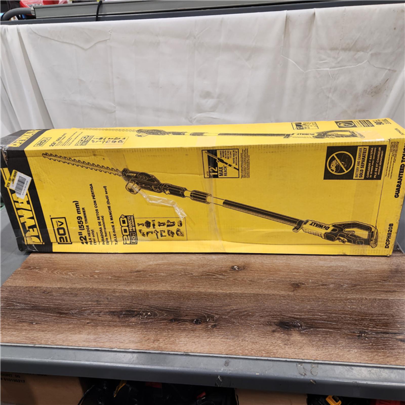 AS-IS DEWALT 20V MAX Cordless Battery Powered Pole Hedge Trimmer (Tool Only)